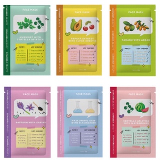 Masker Organik By Bemahira beauty - BPOM Masker Wajah Face mask All Varian 15 gram