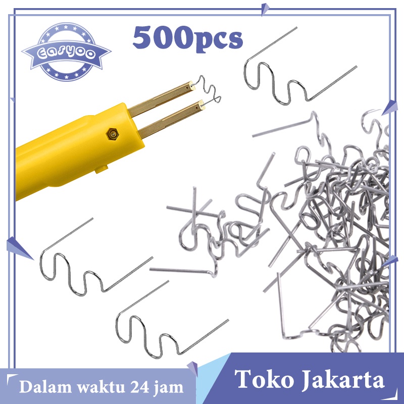 

500pcs Staples Panas 0.8mm Wave Hot Stapler Staples Untuk Stapler Plastik Alat Perbaikan Tukang Las