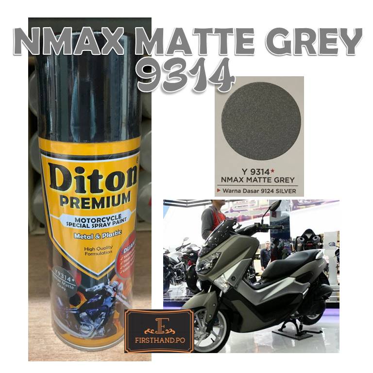 Cat Pilox Abu Abu Doff N Max Diton Premium Nmax Matte Grey Y 9314 * Abuabu Dop