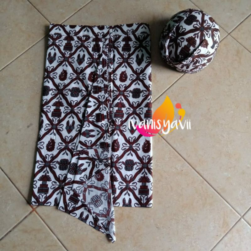 Set Sapit Urang + Blangkon, Motif Sido Mulyo