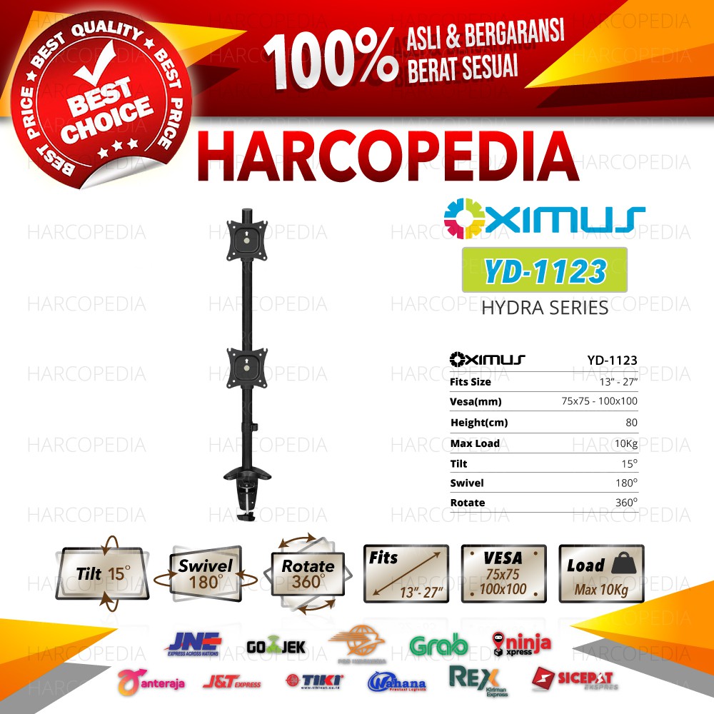 BRACKET LCD LED TV 13" - 27" OXIMUS HYDRA-YD1123