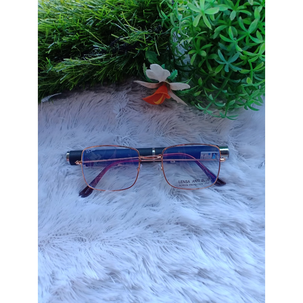 KACAMATA FRAME BESI HY274AB.IA/KACAMATA ANTIRADIASI CEWEK/COWOK/KACAMATA KOMPUTER/