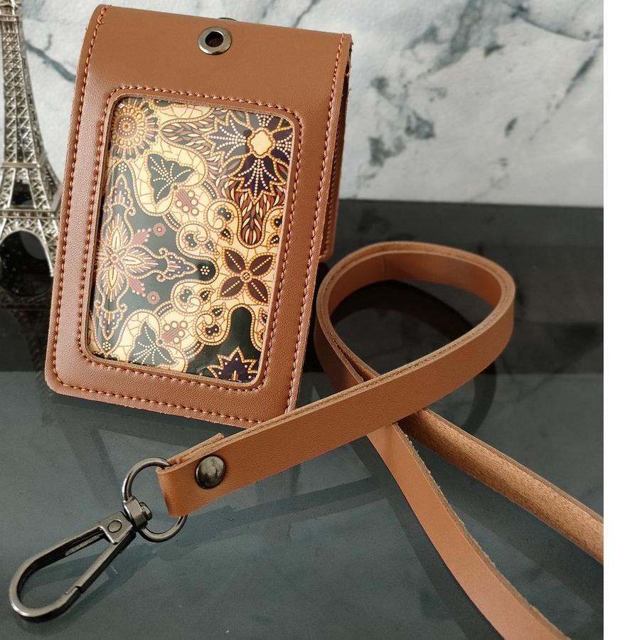 

ㅏ NAME TAG Id Card BOLAK BALIK Kulit NTS031 ㊫