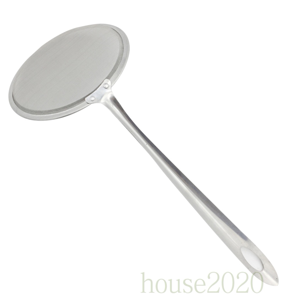 (House2020) Saringan Minyak / Tepung Bahan Stainless Steel Dengan Gagang Panjang Untuk Dapur