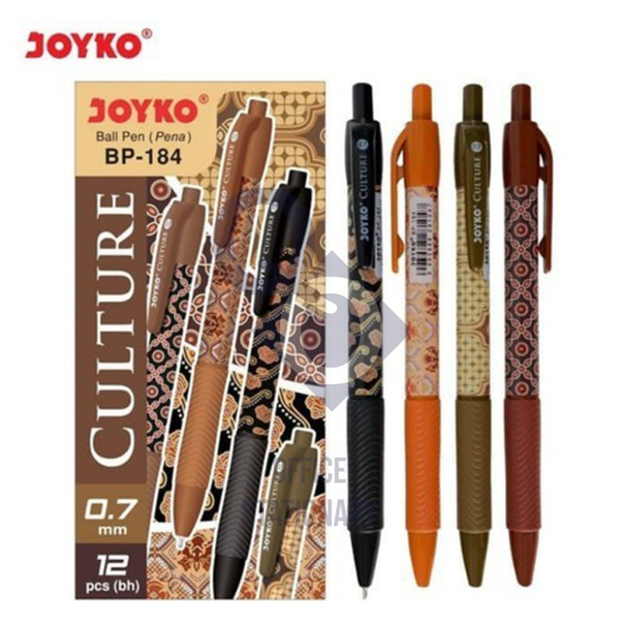 

Joyko BP-184 Culture Motif Bolpen Batik Ballpoint Pena Ball Pen 1 Lusin