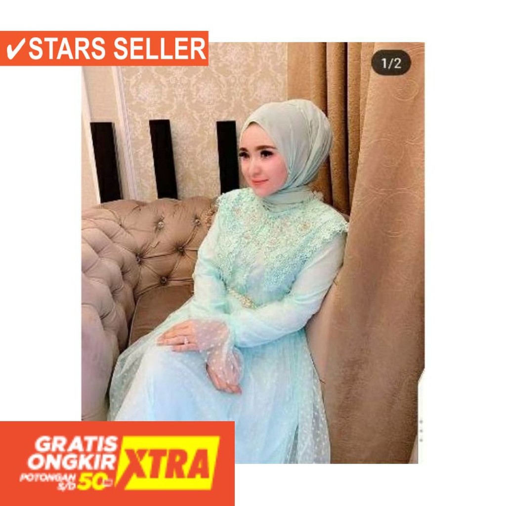 BUSANA MUSLIM PEREMPUAN FASHIONABLE CEWEK CANTIK / GAMIS TUTU SHELLASAUKIA TERBARU ORIGINAL By