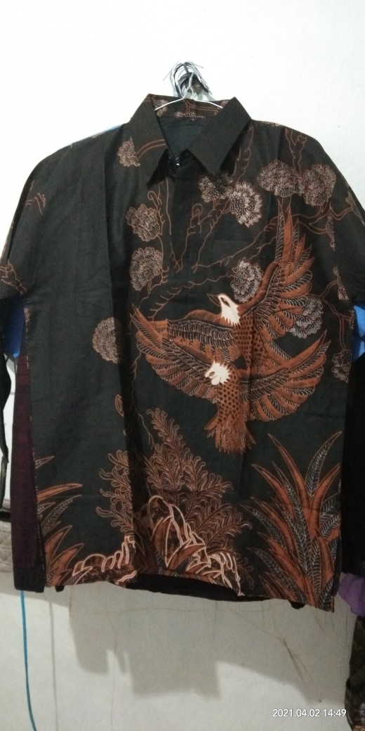 Kembar Siam Kemeja Batik Pria Lengan Panjang Full Furing Katun Halus Sragenan