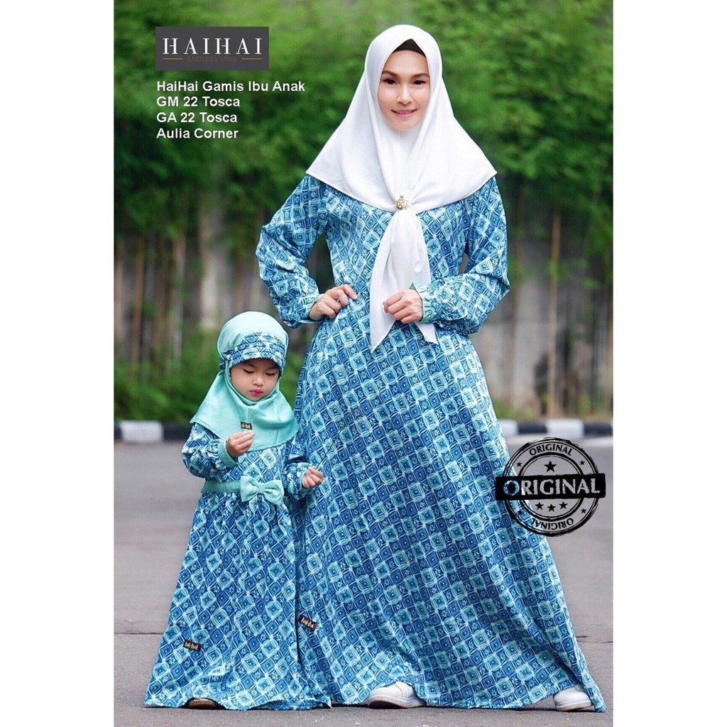 SALE Busana Gamis HaiHai GM 22 GA 22 Tosca ORIGINAL Baju Gamis Pesta