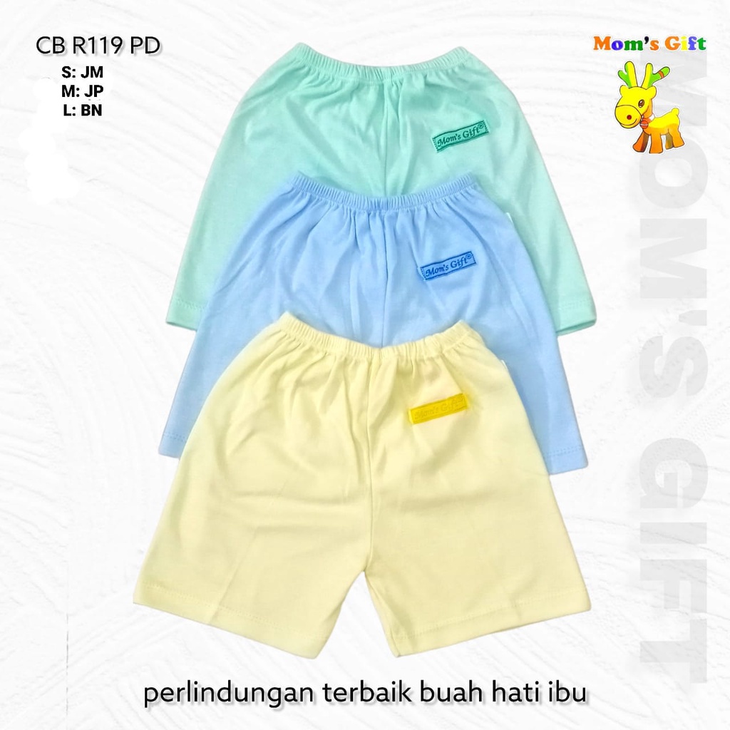 Celana Anak PENDEK POLOS  Mom's Gif/ Celana Anak Unisex