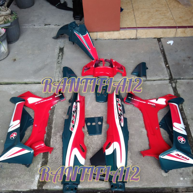 cover bodi Fizr full set bodi fizr caltek merah hijau