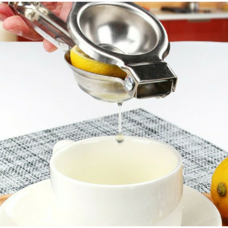 Perasan Jeruk Lemon / Alat Press Lemon / Alat Peras Jeruk / Alat Peras Jeruk Nipis Perasan Jeruk Lemon Stainless Steel / ALAT DAPUR PEMBUAT JUS TANGAN PROFESIONAL, PEMERAS JERUK LEMON MANUAL STAINLESS TEBAL