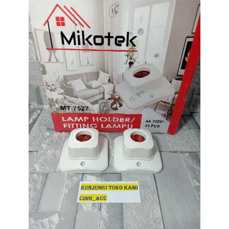 Fitting Lampu Piting Plafon Holder Lampu E27