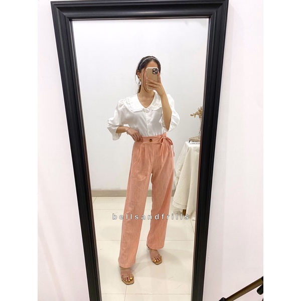 LASEL Celana Wanita Kasual / Loose Pants Korea / Kulot Pita Trend Wanita 1026