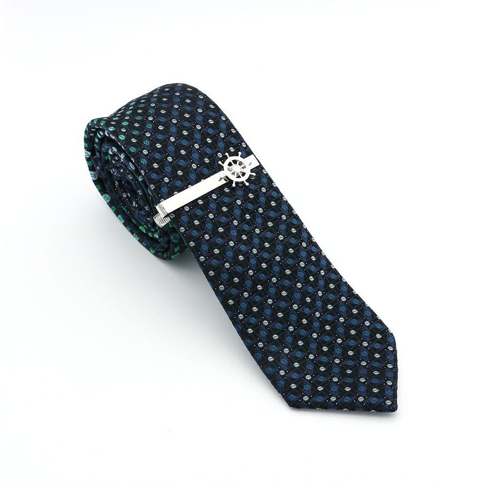 Agustina Rudder Tie Clip Kreatif Gentleman Gift Tie Pin Fashion Perhiasan Berlapis Emas Klip Jepit