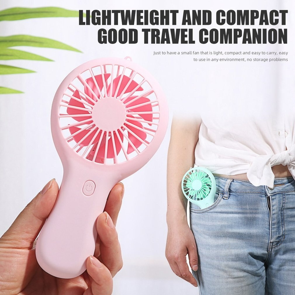 Kipas Angin Mini Portable F1 Mini Fan USB Rechargeable Handheld Desktop Fan Kipas Genggam