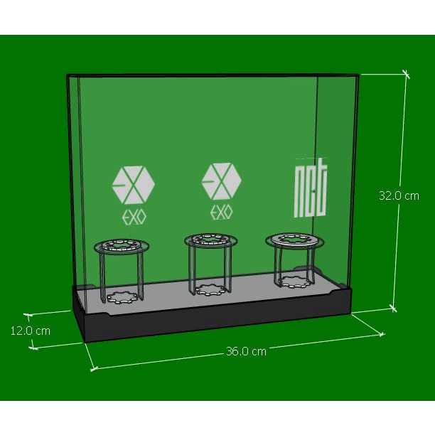 [BOX LIGHTSTICK] LIGHTSTICK EXO X NCT / BOX LIGHTSTICK DENGAN LAMPU / BOX LIGHTSTICK EXO / BOX LIGHT