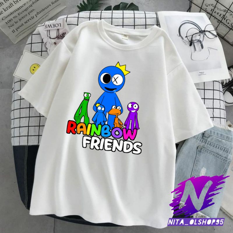 rainbow friends roblox kaos anak baju anak game rainbow friends terbaru karaker