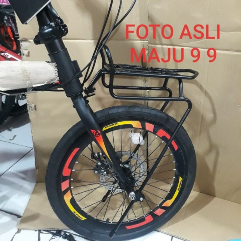 RAK TOURING SEPEDA RAK BAGASI DEPAN SEPEDA SAPIENCE FULL ALLOY/TAS PANNIER DEPAN TOURING