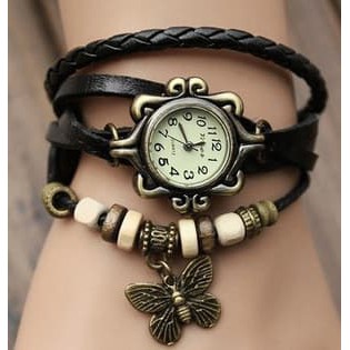 BAJ Jam Tangan Tali Gelang Tribal Vintage Etnik /Jam Etnik /Jam Tribal TERMURAH SHOPEE