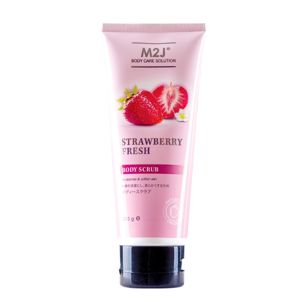 M2J Whitening Body Scrub Strawbery Fresh