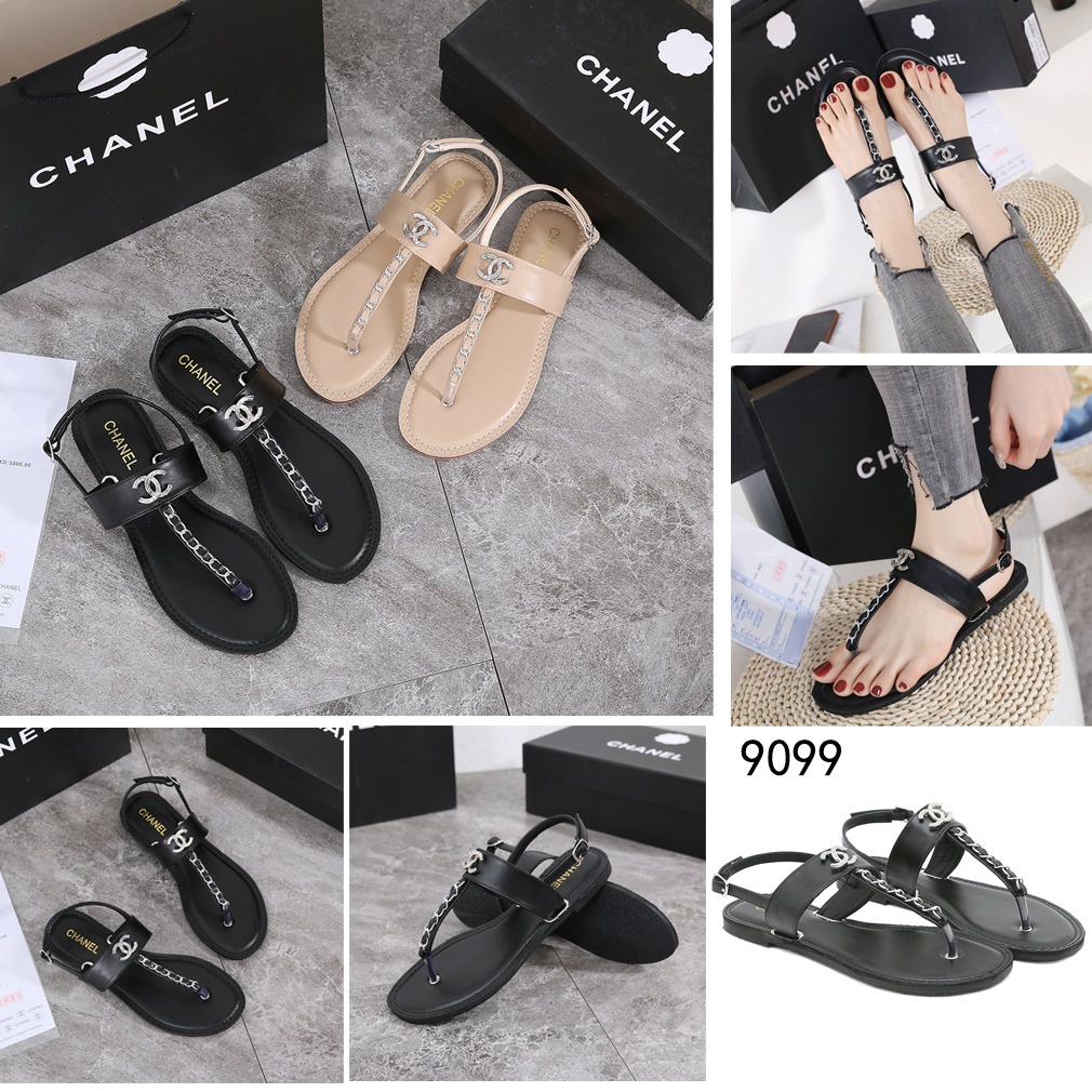 CH Sandals Patent Calfskin #9099