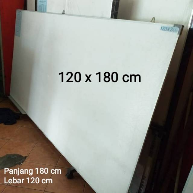 

Whiteboard besar 120 x 180 cm papan tulis kantor