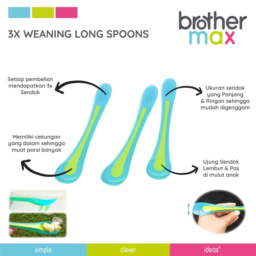 Brothermax long travel spoon 3pcs