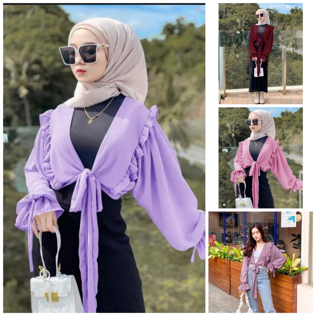 Miranti outer / outer kekinian / kardigan terbaru / kardigan moscrepe / atasan wanita / outer murah
