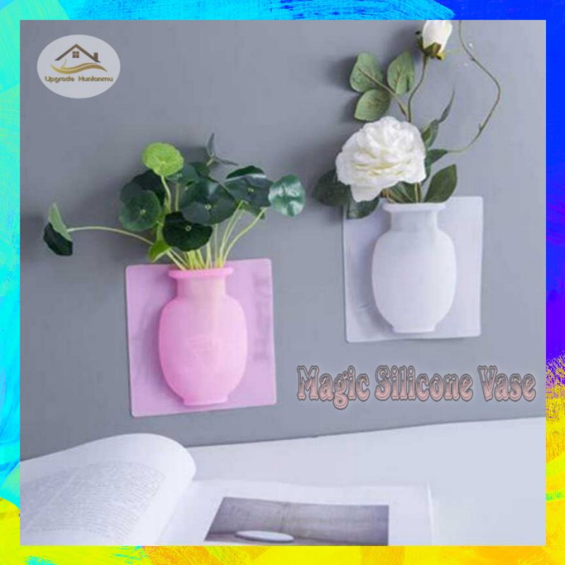 Pot Tempel Dinding Bunga Hias Tembok Tanaman Gantung Hidup Dekorasi Rumah Planter Bag