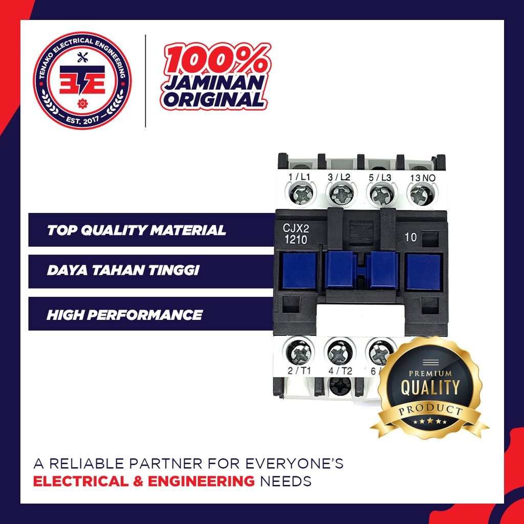 Contactor CJX2-1210 Kontaktor 12A Kapasitas 12 Amper