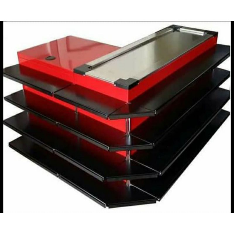 Meja kasir shelving. Meja kasir minimarket