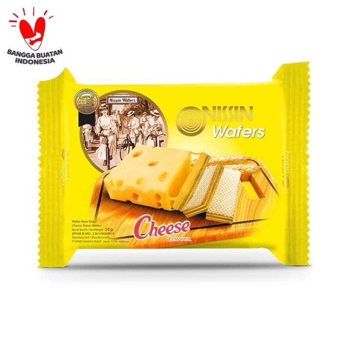 

Wafer-Biskuit- Nissin Wafers Cheese 50 Gr -Biskuit-Wafer.