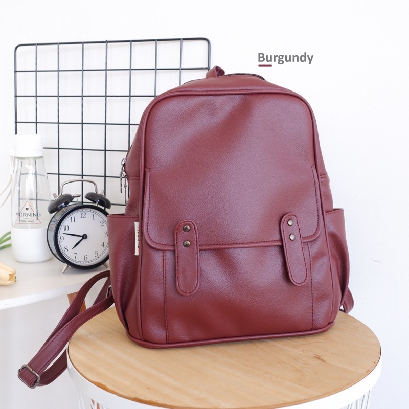 Zigy Ransel - Tweelyforbag - Tas Ransel Wanita - Tas Wanita-Burgundy
