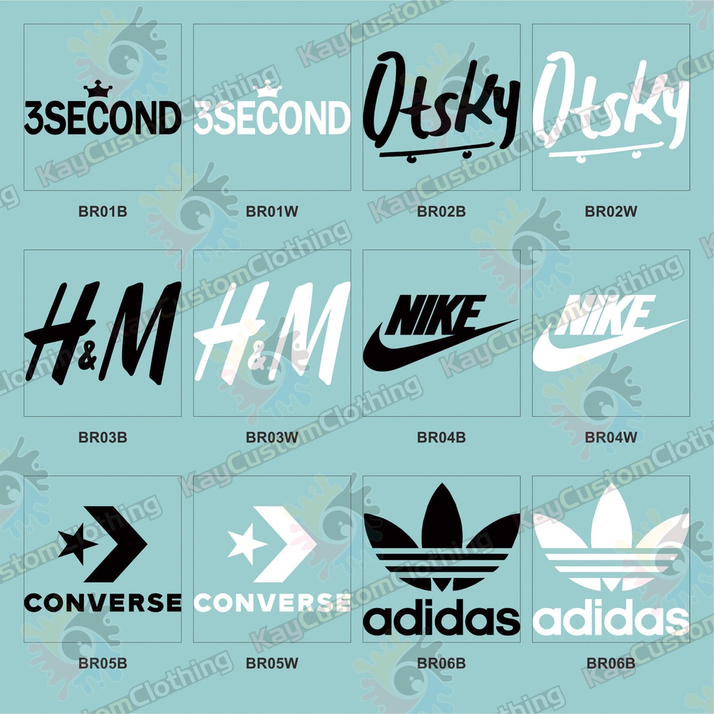 

Stiker Sablon Setrika BR4ND A/ Sticker Sablon Gosok print DTF / STICKER GOSOK TEMPEL BR4ND