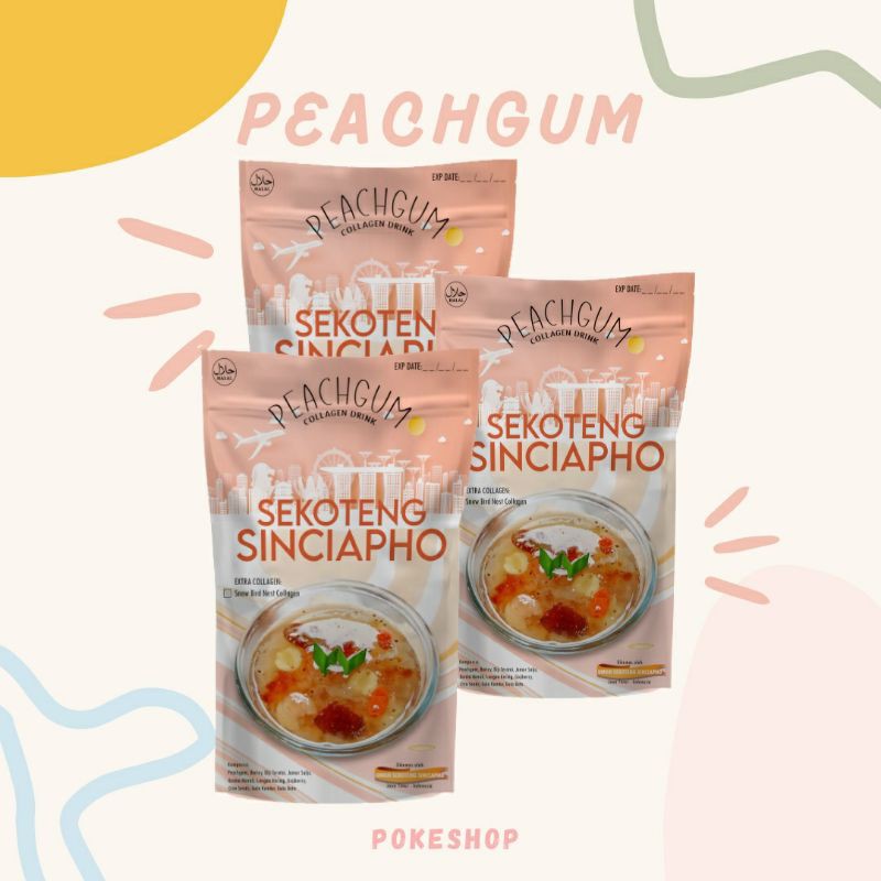 

Peach Gum Collagen Dessert 10bahan 70gr by Sekoteng Sinciapho. PREMIUM MINI PACK