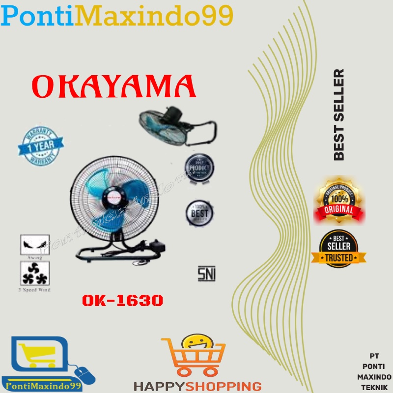 KIPAS ANGIN TORNADO 2 in 1 OKAYAMA 16 INCH OK-1630