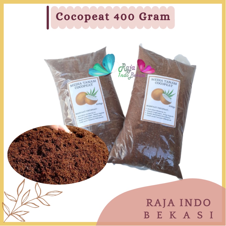 Rajaindobekasi Media Tanam Cocopeat Organik Hidroponik 400gr Media Tanaman Serbuk Sabut Kelapa Halus Belum Fermentasi Cocopeat Bukan 1 Kg 1 Karung Reptil Hamster Blok