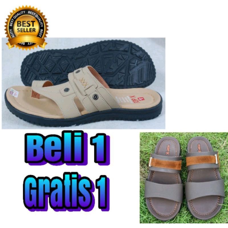 Sandal Pria Slop Jepit Top-X Beli 1 Gratis 1 Terbaru