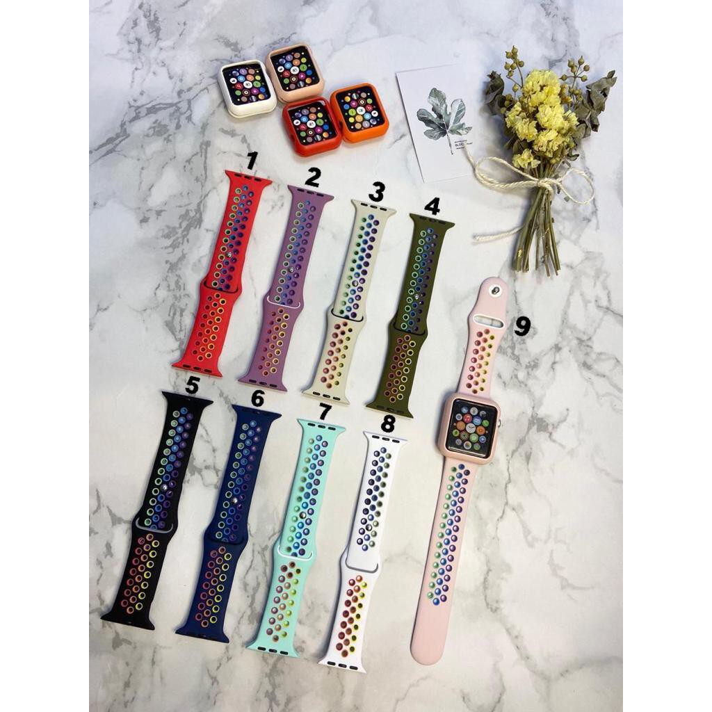 Strap Apple Watch Nike Rainbow Strap Band Sport Loop iWatch Replacement