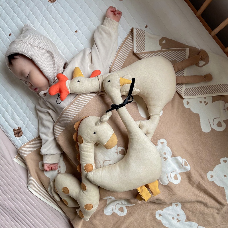 Mary Tempat Tidur Bayi Untuk Boneka Dekorasi Mewah Hadiah Mainan Interaktif Ayam/Rusa/Angsa Lucu