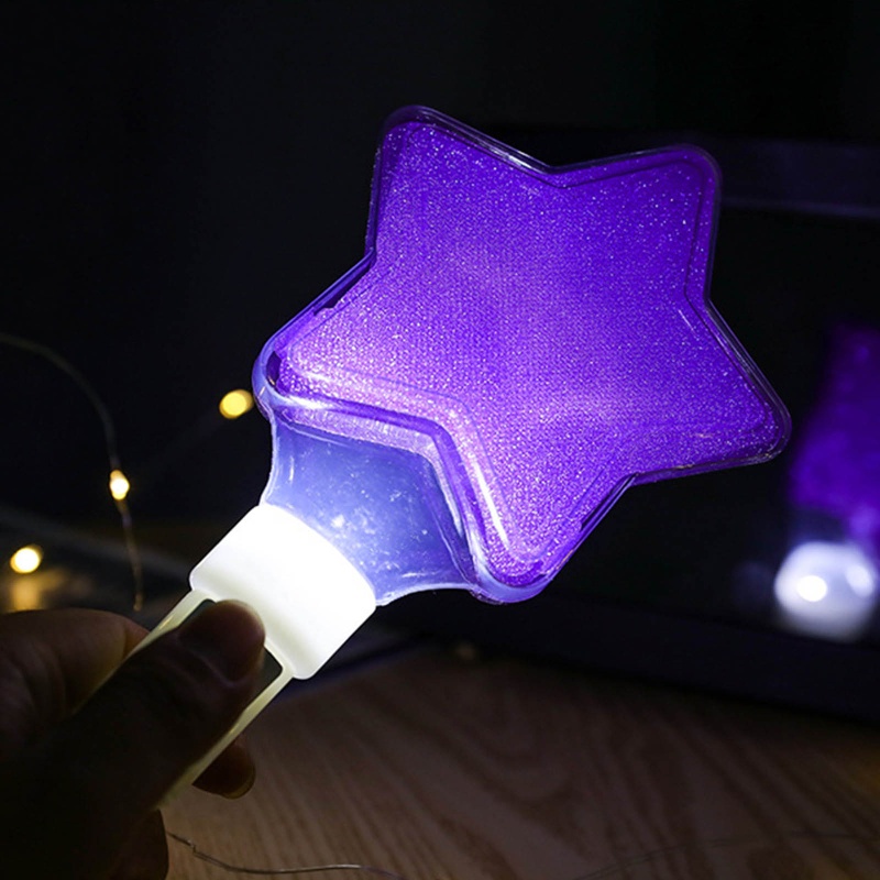 Mary Kids Bentuk Bintang LED Stik PVC Atmosphere Light Multiple Type Kids Perlengkapan Malam Tidur Mudah Kado Anak