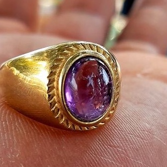 Cincin Akik Batu Kecubung Top Super Asli Harga Murah