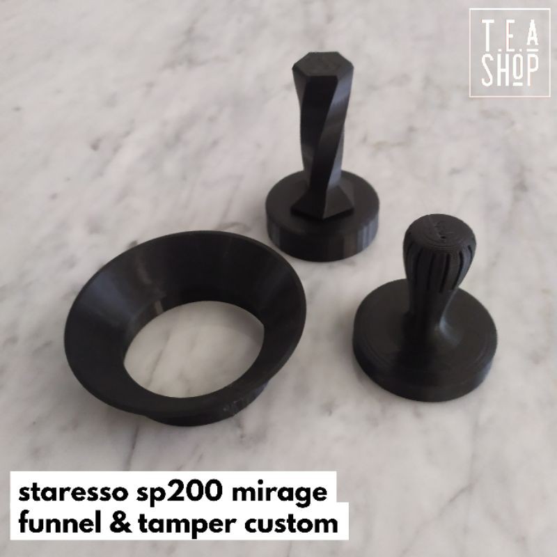 Staresso SP200 mirage funnel tamper custom 3d printed