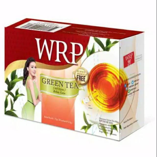 WRP Green Tea Diet / Teh Hijau Diet WRP / Teh Diet Langsing Alami WRP isi 30's x 25 gram