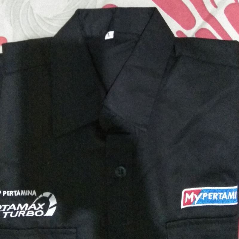 Kemeja Pengawas SPBU/Pertashop Hitam