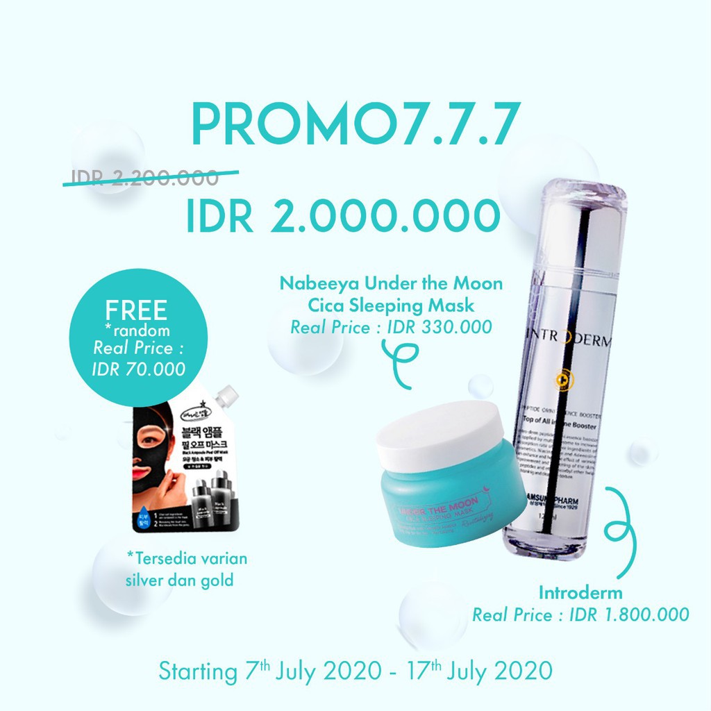 INTRODERM PROMO WITH NABEEYA CICA SLEEPING MASK
