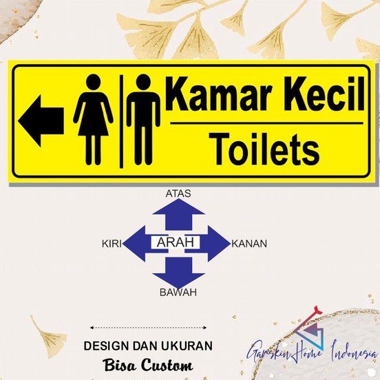 

STIKER ARAH TOILET