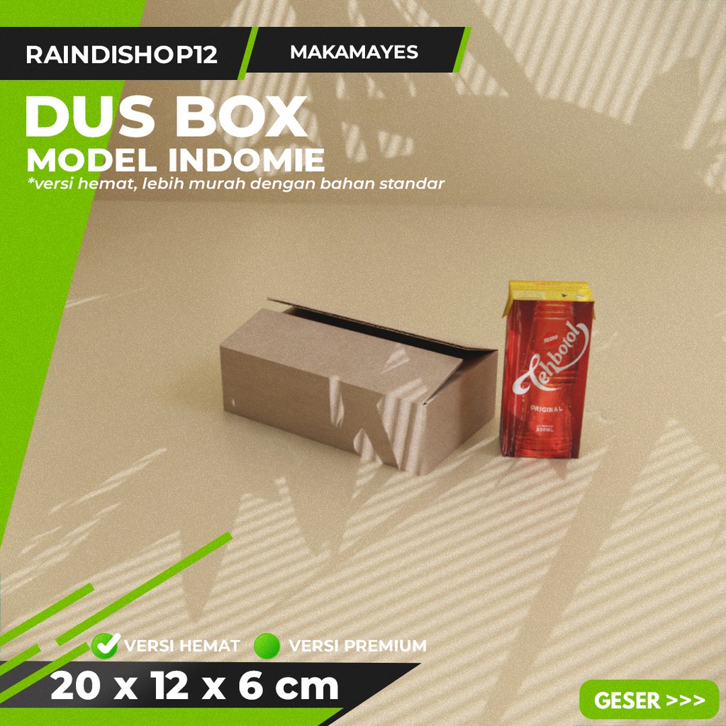 

BOX 20 X 12 X 6 CM KARDUS KOTAK KEMASAN PACKAGING KADO POLOS