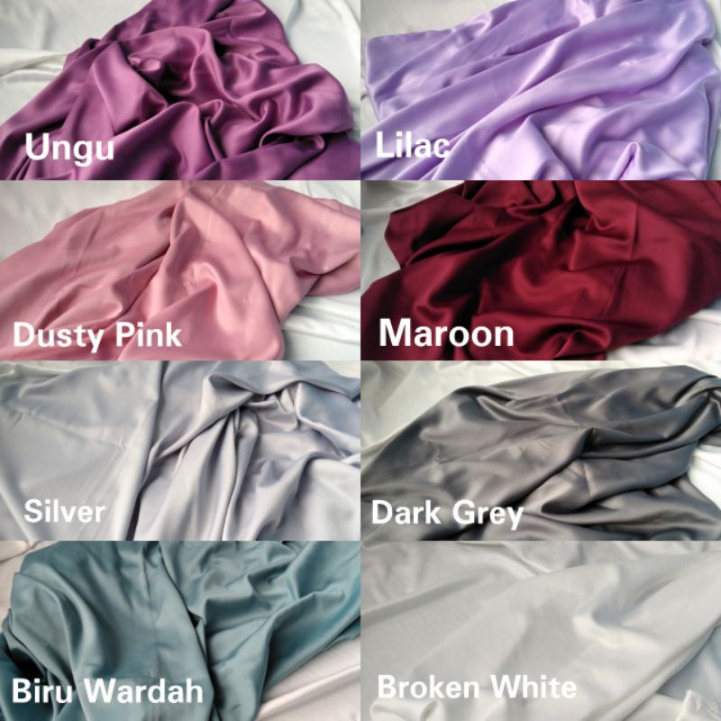 Rok Lilit Polos Satin Silk Premium Wrap skirt  Free ring-7