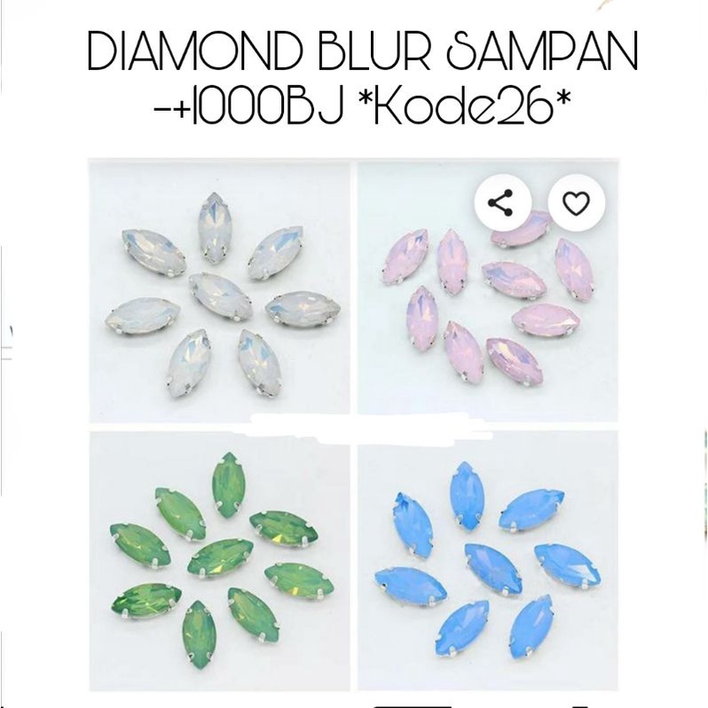 DIAMOND BLUR /SATIN SAMPAN -+1000BJ *KODE 26 5*